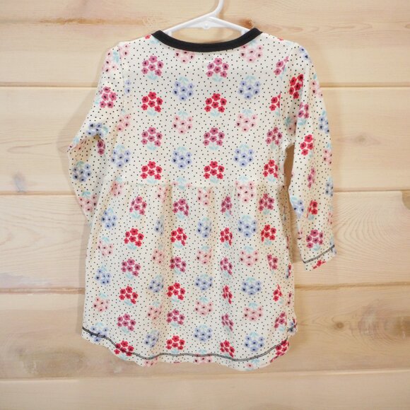Touched By Nature Little Girls size 5T Floral 100% Organic Cotton Dress - Picture 3 of 9